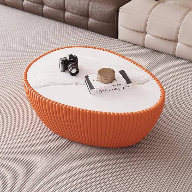 奶油风茶几客厅家用2024新款轻奢现代简约碗型桌创意小茶几异形桌