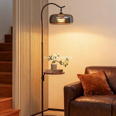 意式极简客厅23171围落灯沙发旁现边茶几轻奢氛感代地艺术卧室台