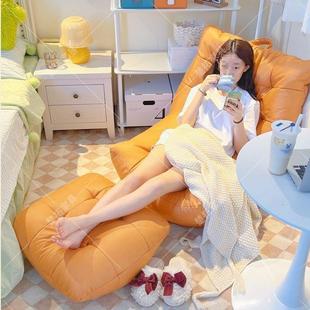 网人红懒人可沙发可躺023睡豆袋毛毛虫躺卧室小沙发椅阳台休闲单