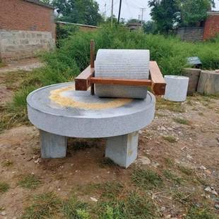 石电动碾碾子家磨用石小豆浆机磨盘石雕石碾磨民间老石器ty7nacrt