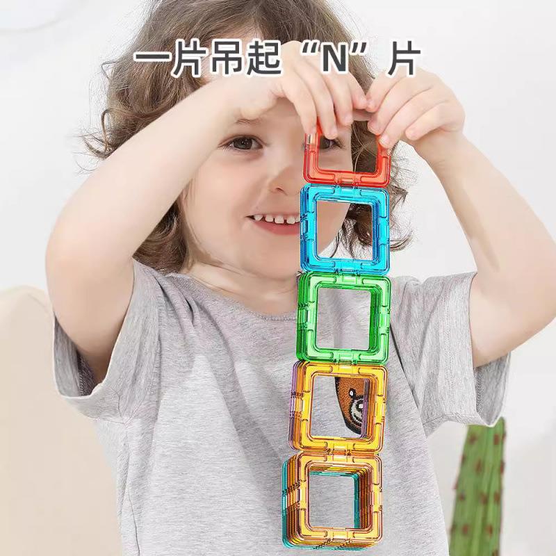 女费百变动物磁力片积木儿童吸铁XWM玩具男孩智乐力动脑孩石益智