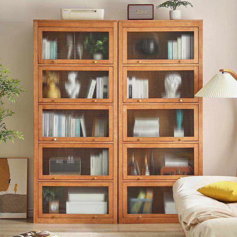 家逸实木书柜置物架架家用落收地书现代GNM多意层纳架创儿童简易