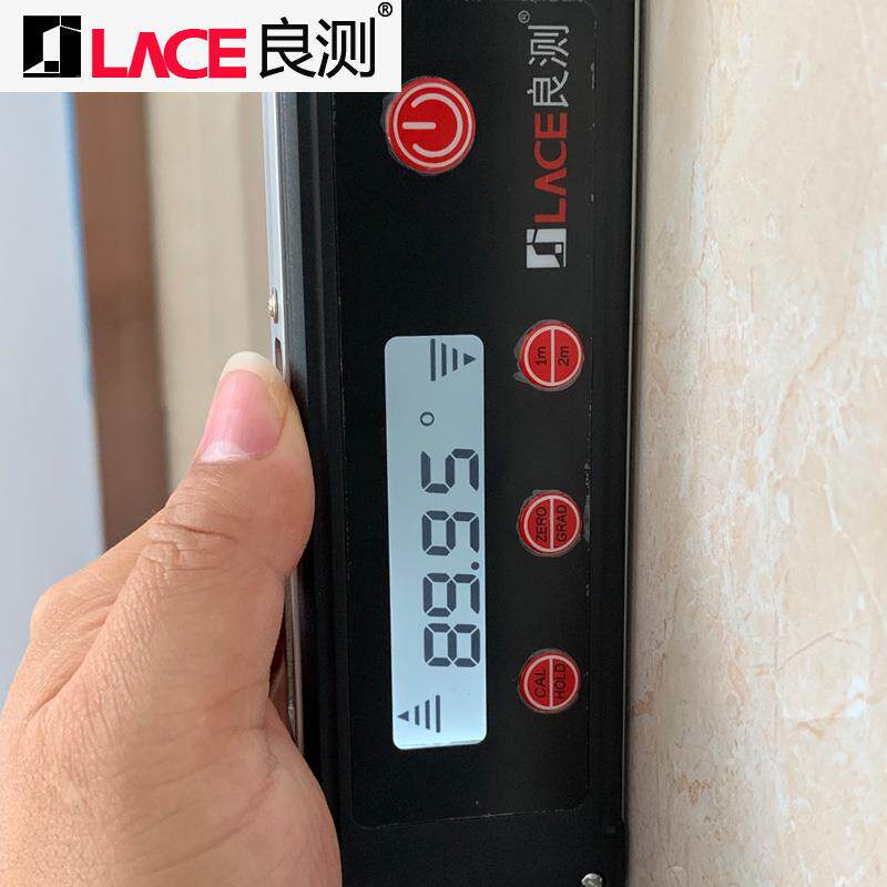 工数显靠2米尺尺折叠水平尺高精度电子程检测QXA验房工具垂直度定