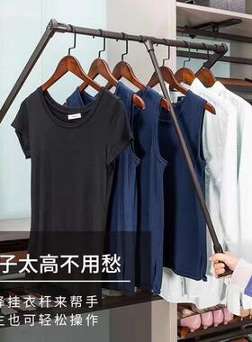 升降伸SC370缩晾架衣衣杆衣柜内下拉衣式挂衣杆橱挂拉杆高柜五金