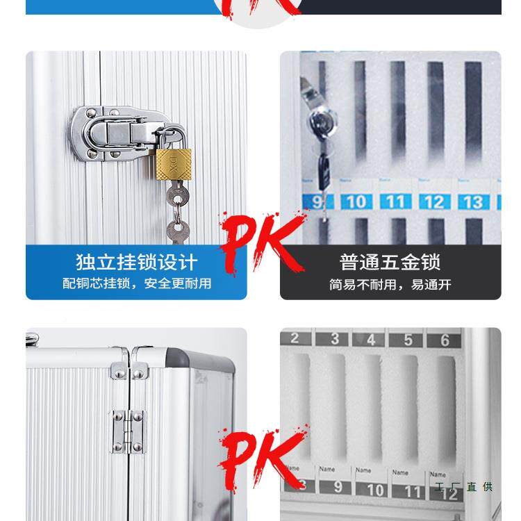 手机保管存放柜工985厂不锈钢手带机柜校透明锁手机收纳箱盒寄存