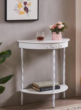 子条桌玄关桌极窄玄关台门条案铁户正对半入圆案GCB几玄关柜垒德