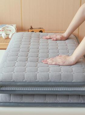 A类全棉色织花床垫软垫家用卧室榻加棉厚榻米滑学生AOL18561宿舍