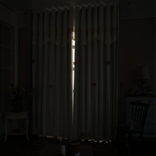 小清新窗帘帘头田园公主风婚房w卧室简约梦幻遮光布窗帘2021年新