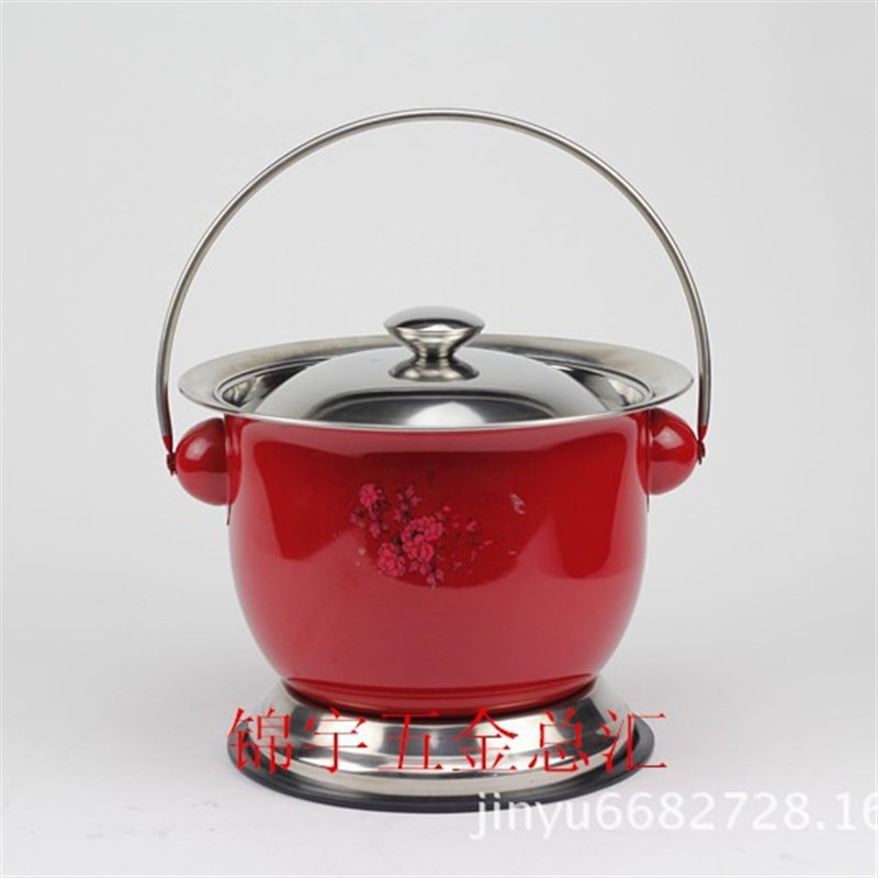 痰盂坐便器女高脚尿桶大人尿盆带盖不锈钢防臭家用起夜老人卧室