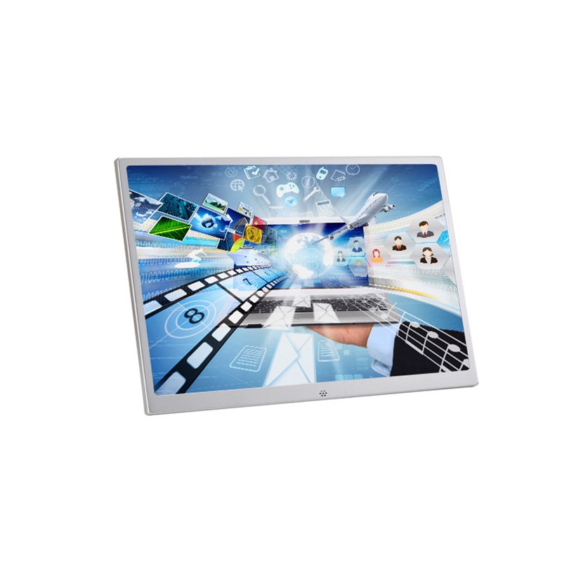 窄边框金属数码相框 15寸电子相框 高清货架液晶展示 视频广告机