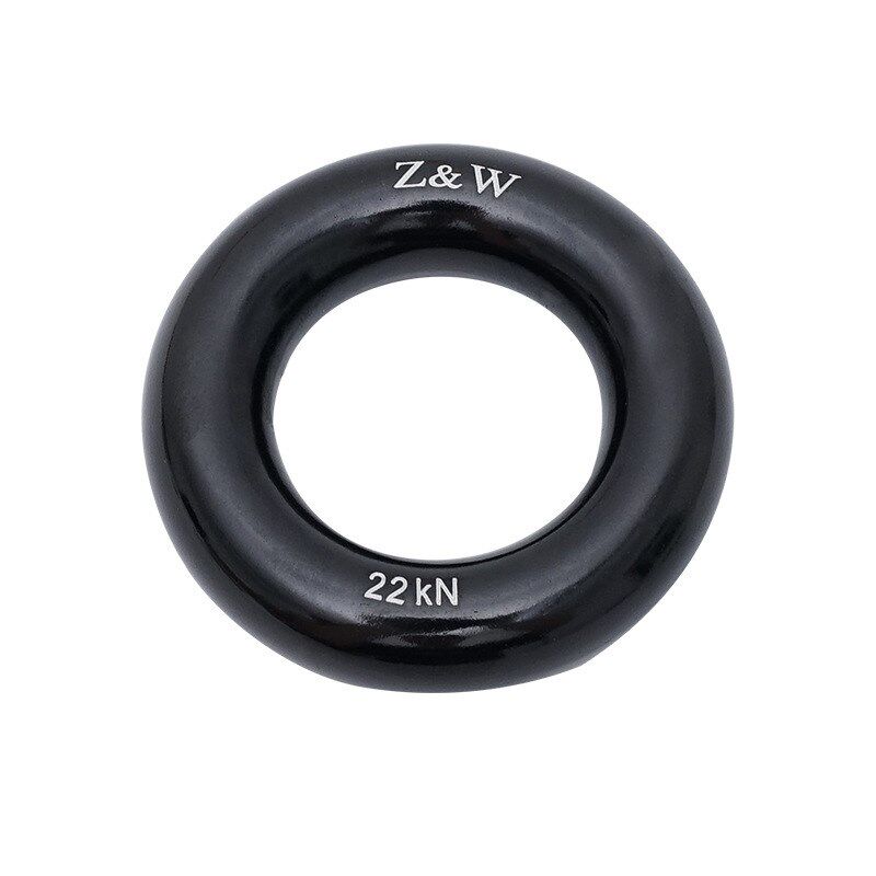 Q&C户外登山攀岩多功能铝合金圆环攀树扁带环腰带连接环承重22KN