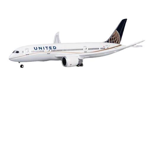 波音B787美航联原型机静态仿真飞机模型787带轮带灯客机航模摆件