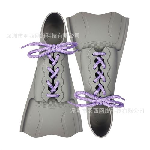 脚蹼短脚蹼 跨境新款厂家设计系绳高端时尚柔软耐磨硅胶 潜水脚蹼