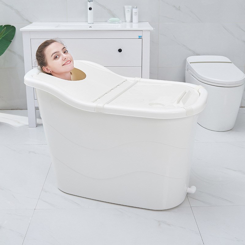 家用成人洗澡桶加厚塑料儿童沐浴桶大号浴缸洗澡盆大人泡澡桶