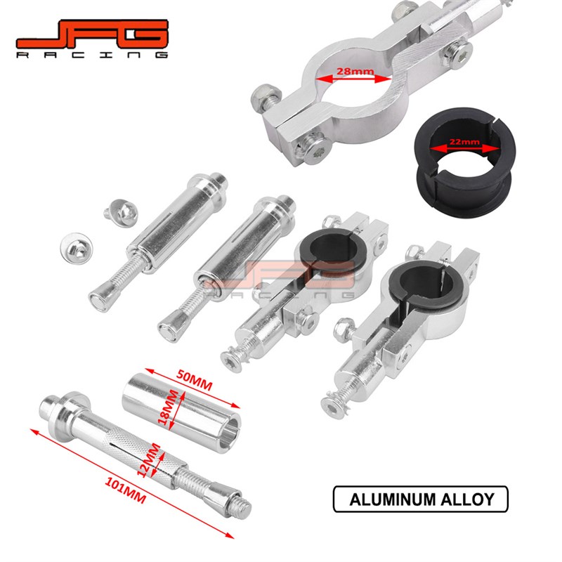适用于22MM28MM车把越野摩托车护手卡座配件螺丝铝合金配件