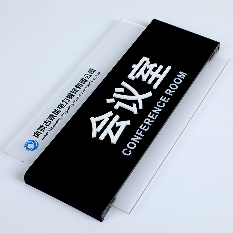 可更换办公室门牌亚克力UV科室牌标识牌高档公司部门指示牌立体字