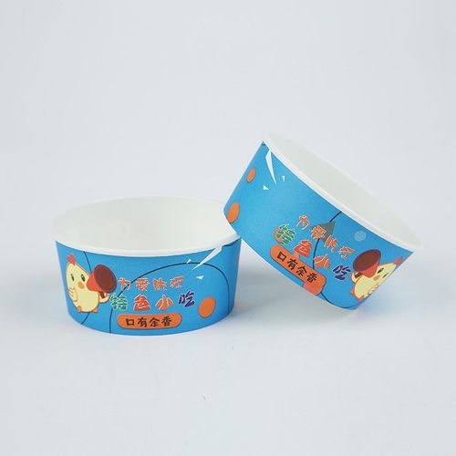 特色小吃碗快餐粉面早点小吃600只装加厚打包纸碗一次性纸碗