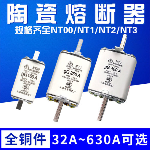 RT16/NT00/NT1/NT2 63A100A160A250A400A600A 陶瓷保险丝熔断器