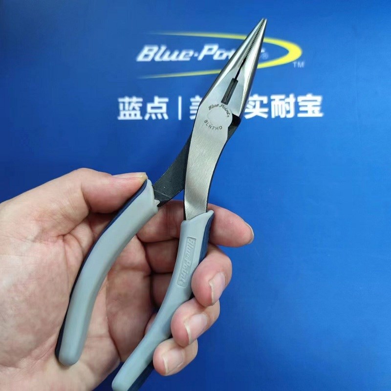 美国蓝点省力型尖嘴钳多功能万用加长尖头钳子夹持剪切家用6寸8寸