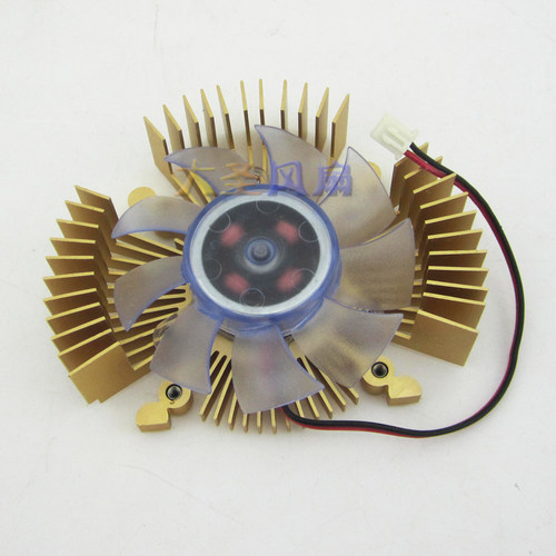 43*43mm 4.3*4.3CM孔距显卡散热器 扇叶6.5CM