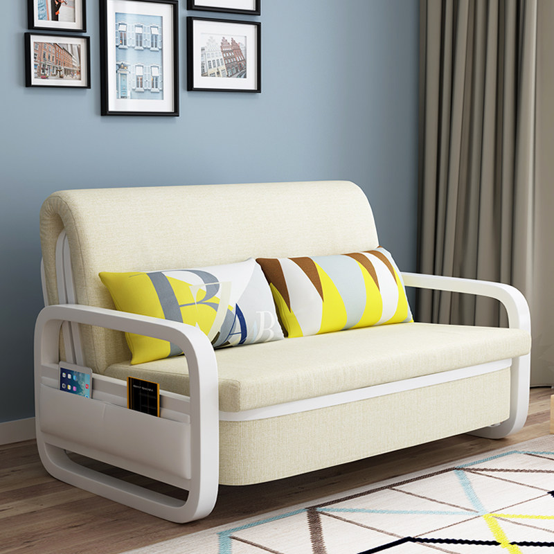 沙发床抽拉式 一米二可折叠两用单人1米K宽小户型网红款阳台折叠