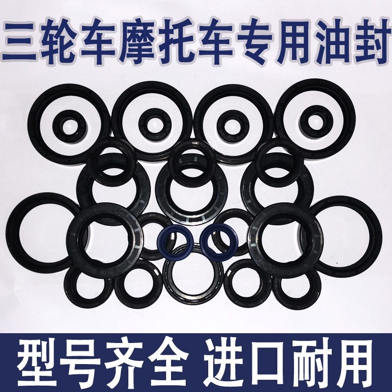 金彭电动飞龙三轮车差速电机油封宗申半轴牙包油封后桥密封垫