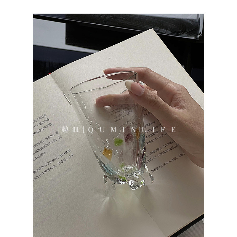 Qumin   为君持酒劝斜阳  且向花间留晚照 中古玻璃复古风