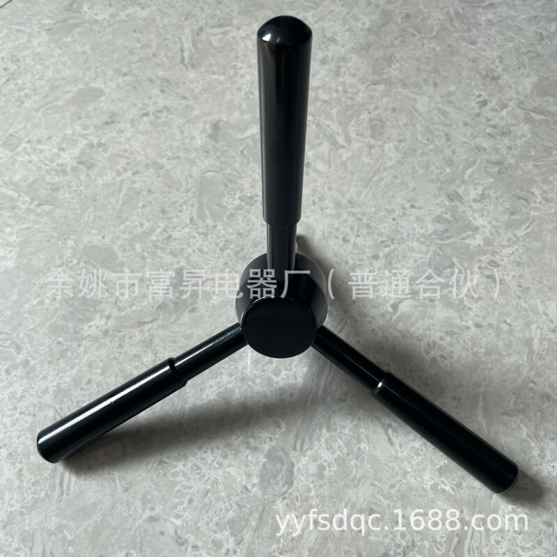 保险柜三叉大号把手配件门柜金属手柄金库门三角把手拉手配件通用