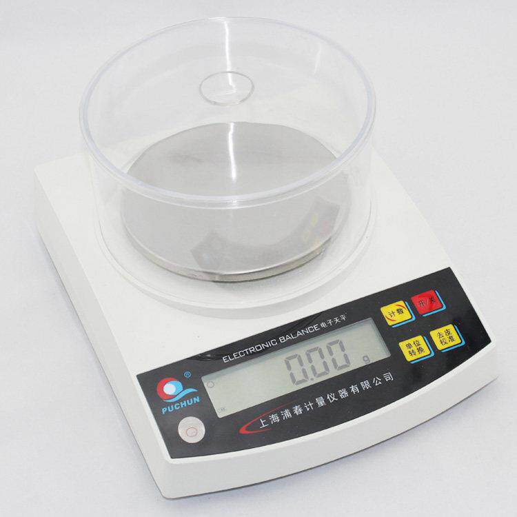 上海浦春电子天平500g/0.01g天平秤精准电子秤珠宝秤茶叶秤电子秤