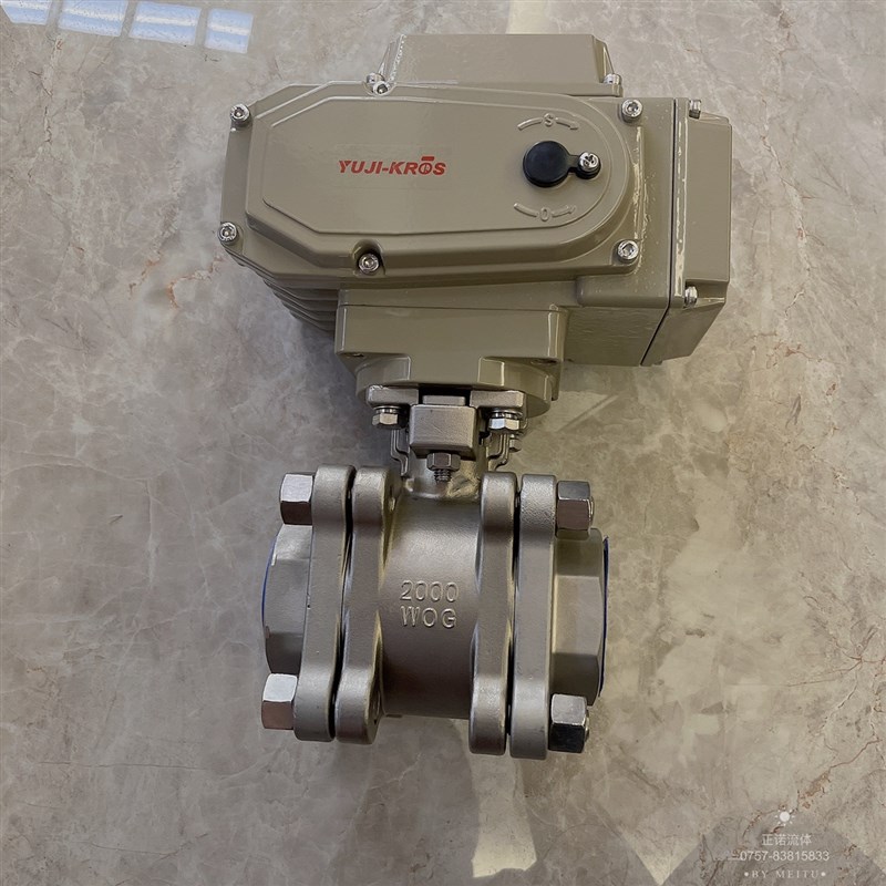 包邮304316不锈钢丝口电动球阀耐腐蚀调节高温直通Q911F-16PDN50