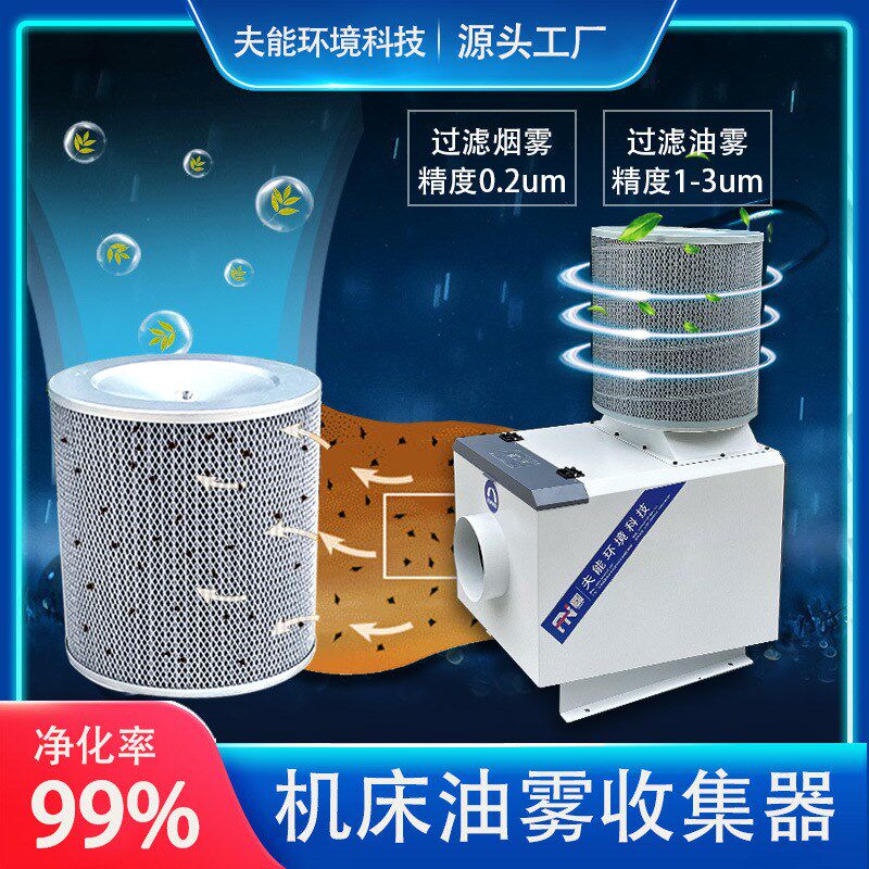 cnc机床油雾收集器走心回收机工业油烟净化器水雾分离过滤器滤芯