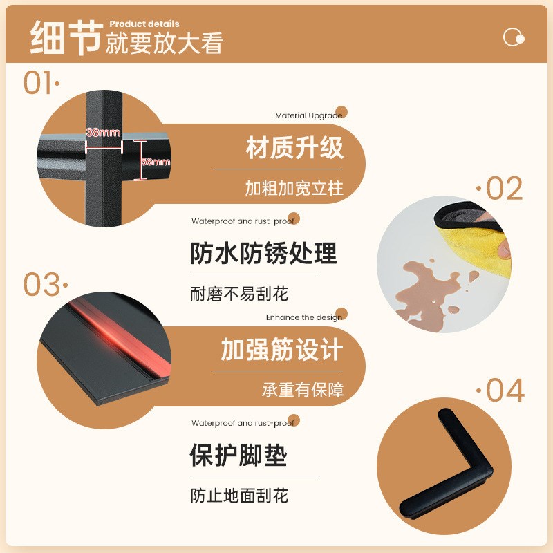 家用货架置物架多层落地仓库阳台储藏室杂物间商用超市钢制收纳架