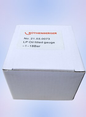 罗森博格ROTHENBERGER充油压力表冷库机组低压轴向防震-1~18Bar