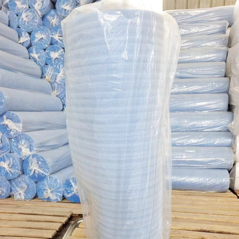 出口蓝膜珍珠棉气泡膜泡沫板包装材料包装膜 打包气泡垫