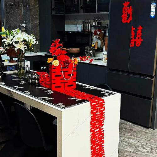 沙发客厅结婚装饰婚房布置套装茶几方女方房间婚礼新房用品大全