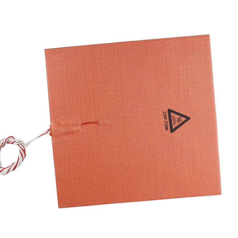 3D打印机配件300mm*300mm 220V 750W进口热床硅胶垫 带背胶耐高温