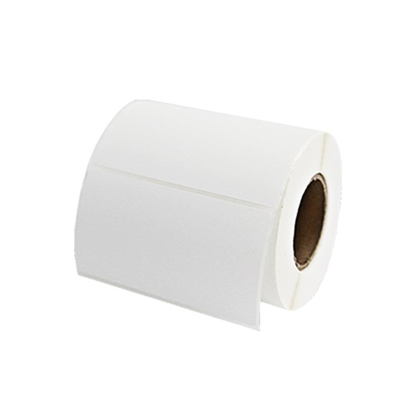 铜版纸不干胶100*50 55横版条码标签纸空白物流打印贴纸10*5 5.5