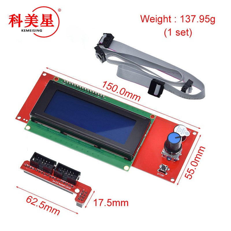 3D打印机显示屏1.4主板 智能控制器 LCD2004  液晶控制模块器