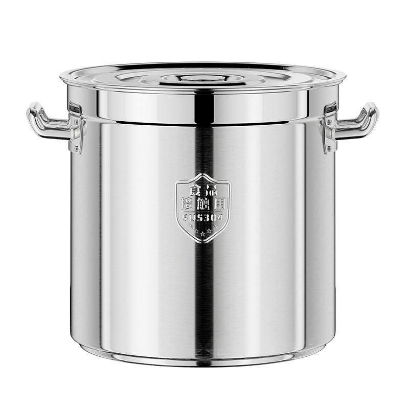 304桶特厚大容量不锈钢汤桶密封装耐烧加高食堂储水桶饭堂汤锅桶