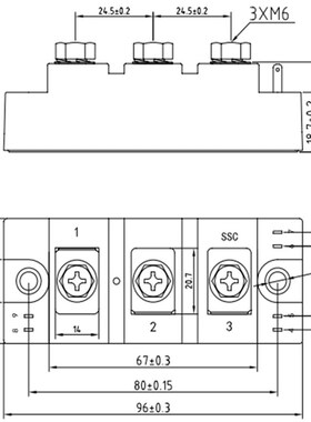 申社 新品常州瑞华申社牌 晶闸管/二极管桥臂模块MT/DC2001636