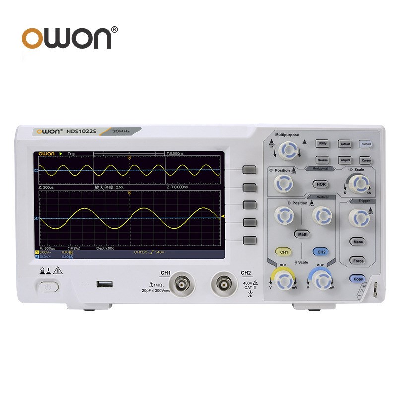 利利普 owon NDS1022S 数字示波器 20M带宽双通道