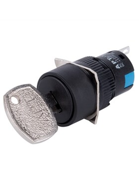 苏州APT/上海二工按钮LA39-E 钥匙钮LA39-E11Y/圆形钥匙开关