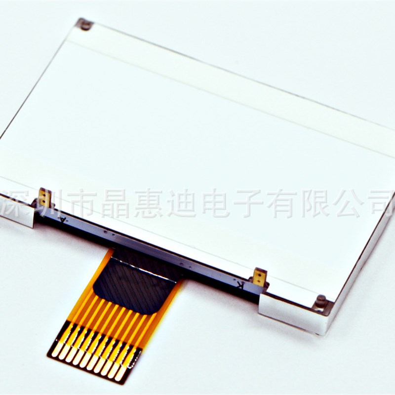 12864点阵/LCD/2寸单色屏/STN/正显/SPI接口/黄绿色液晶显示屏