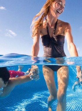 INTEX 26710 儿童游泳池成人管架戏水池36676支架水池