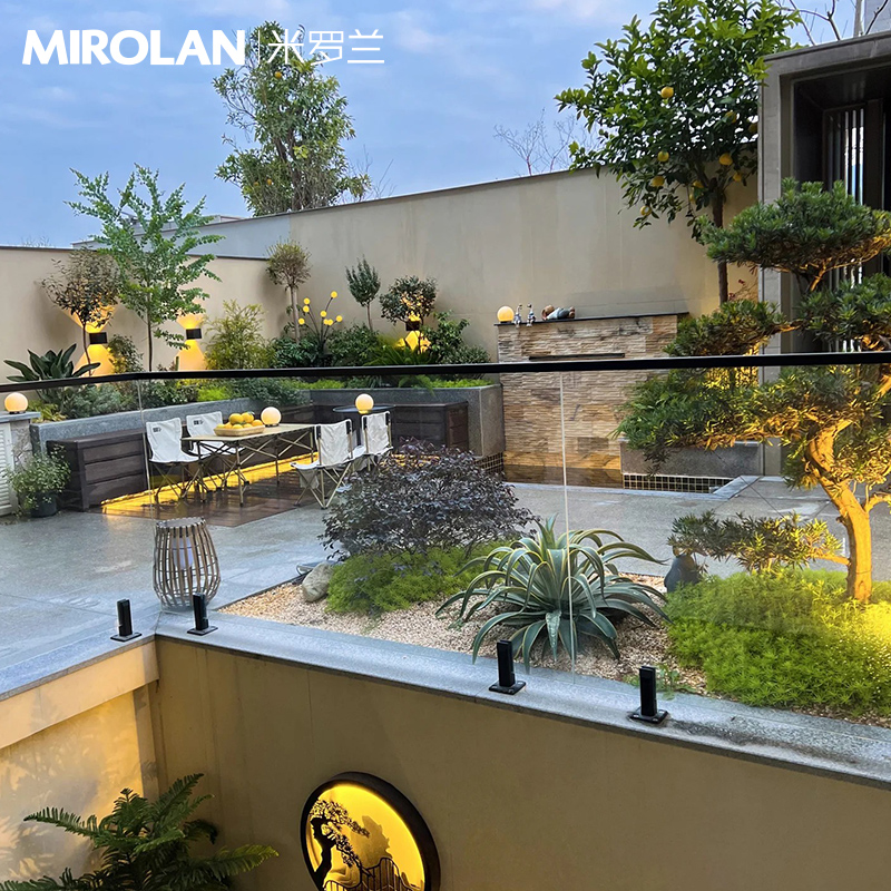 别墅小院装饰太阳能草坪灯庭院造景布置防水O户外灯太阳能组合套