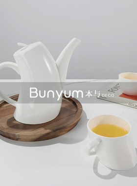 创意骨瓷茶具i摆件茶室客厅茶几软装家居功夫茶杯家用饰品