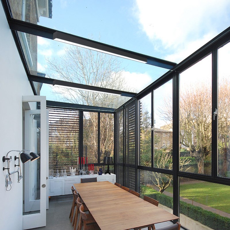 玻璃阳光房灯长条形超薄阳w台灯吸顶灯餐厅庭院雨棚屋檐门头灯