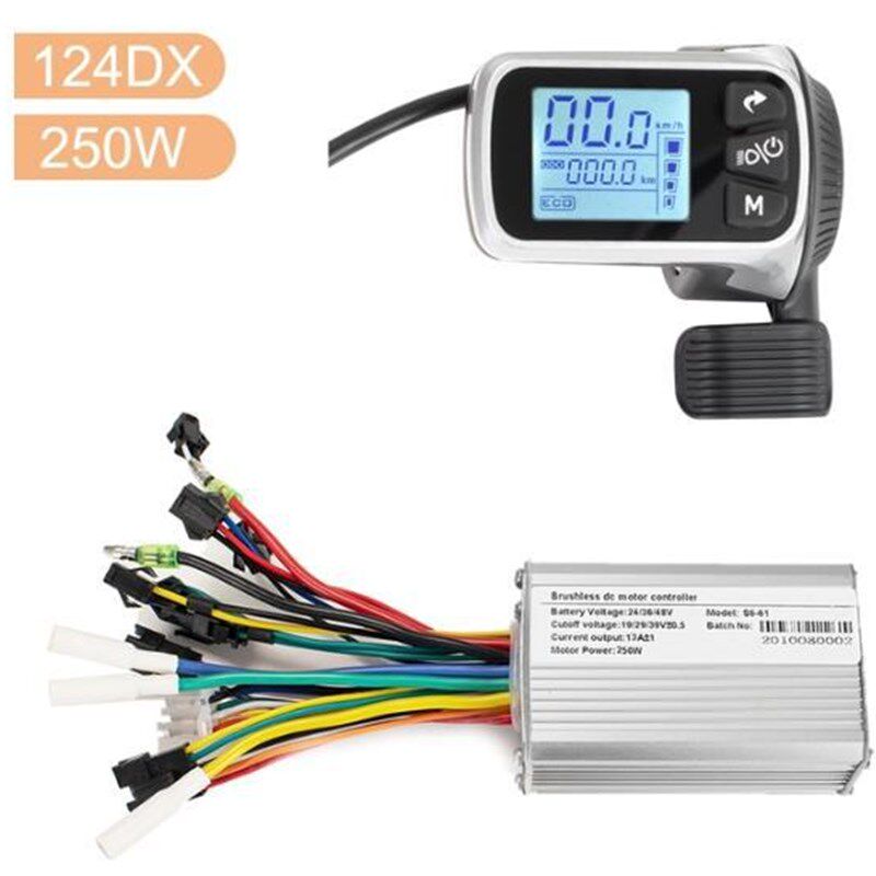 电动滑板车仪表控制器 124DX 24V-48V 250W 350W 500W 无刷控制器