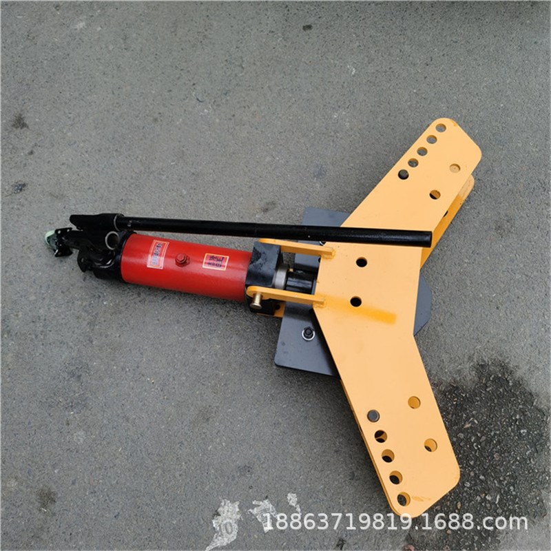 华策牌扁钢折弯机60*6 液压扁铁平弯机 SWP-10A手动液压弯排机