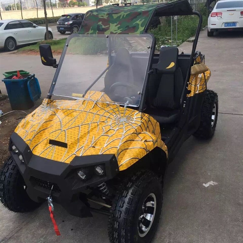 跨境出口UTV农夫车方向盘沙滩越野车 四轮娱乐休闲双座卡丁车